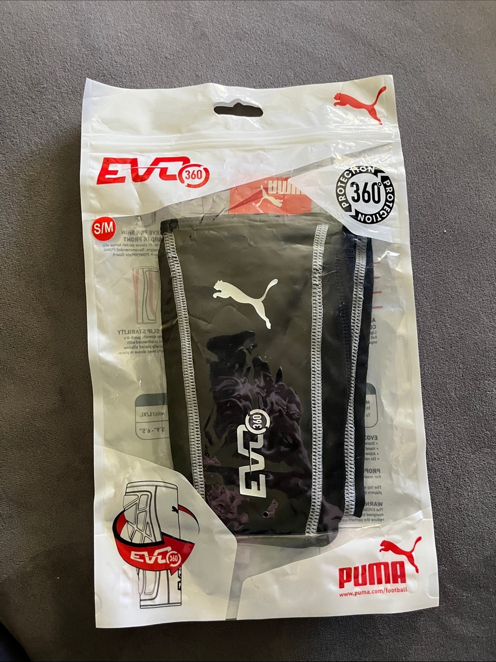 Puma EVO360 shin guard sleeve with calf protection